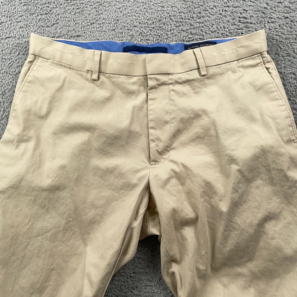 Banana Republic Pants Mens 32x30 Beige Classic Fit Chino Trousers Cotton Casual